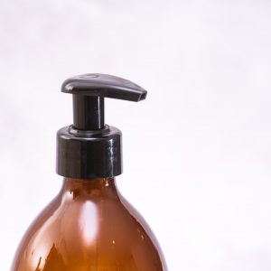 Amber Glass Pump Bottle