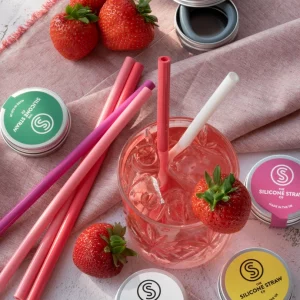 Silicone Straw Tin