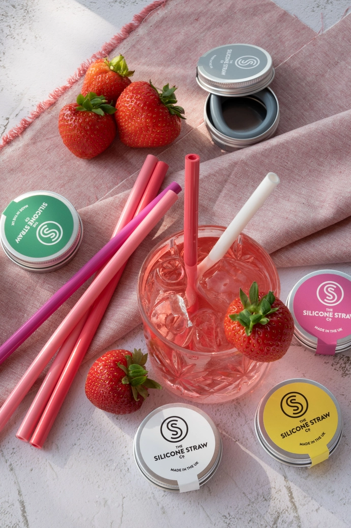 Silicone Straw Tin